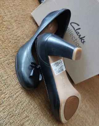 Zapatos Clarks Piel Negros Mujer