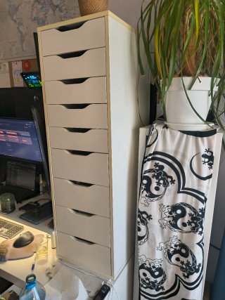 Cajonera ALEX 9 cajones Ikea blanca