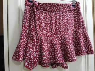 Falda pantalón corta Zara floral