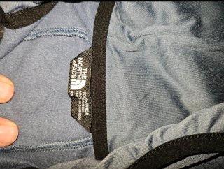 Felpa The North Face grigia con zip