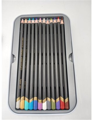 Derwent Chromaflow Estuche de 36 Lápices - Núcleo de 3.5mm y Gran Dureza - Textura Suave y Fácil de Mezclar - Ideal para Dibujar - P