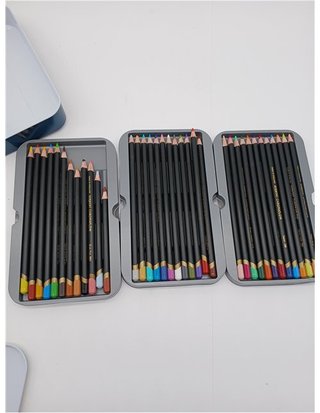 Derwent Chromaflow Estuche de 36 Lápices - Núcleo de 3.5mm y Gran Dureza - Textura Suave y Fácil de Mezclar - Ideal para Dibujar - P