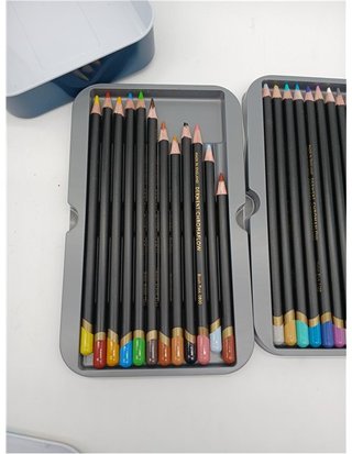 Derwent Chromaflow Estuche de 36 Lápices - Núcleo de 3.5mm y Gran Dureza - Textura Suave y Fácil de Mezclar - Ideal para Dibujar - P