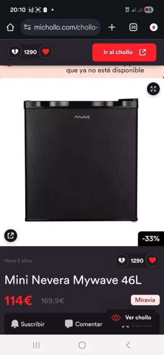 Nevera portátil Mywave 46L