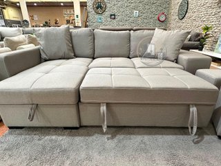 SOFA CAMA CHAISE LONGUE Y 2 PUF
