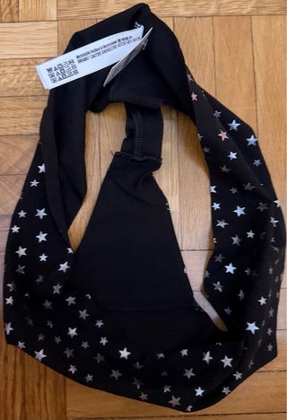 Tanga estrellas negro y plata