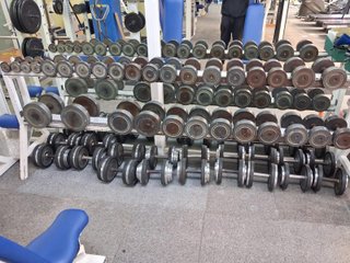 Lote de máquinas de gimnasio