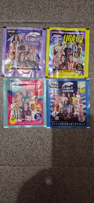 Sobres Panini Liga F 2022-25 (4 Temporadas)