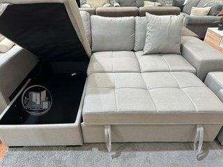 SOFA CAMA CHAISE LONGUE Y 2 PUF