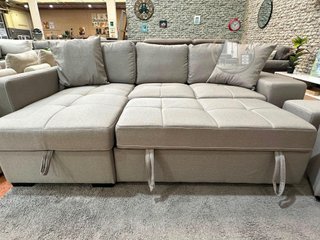 SOFA CAMA CHAISE LONGUE Y 2 PUF