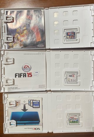 Lote Videojuegos Nintendo 3DS. LEGO~FIFA 15-PES 13