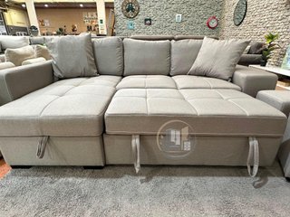 SOFA CAMA CHAISE LONGUE Y 2 PUF