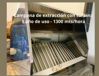 Campana Extracción Hostelería con Turbina