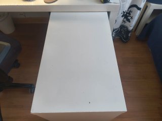 Escritorio MALM IKEA con tablero extraíble