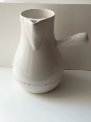 Jarra La Cartuja Porcelana Blanca