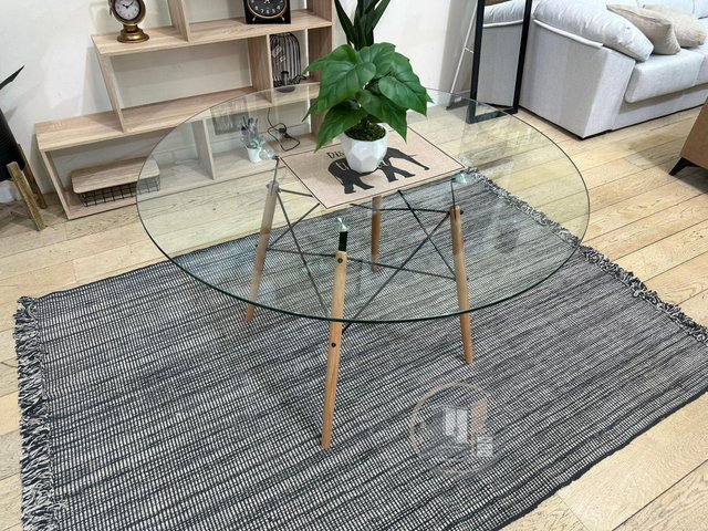 Mesa circular de cristal NUEVA