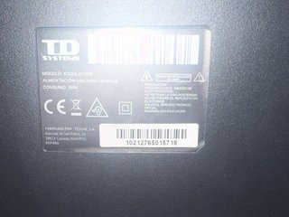 Televisor Negro y Plateado
