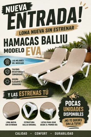 Hamacas Balliu Modelo Eva Beige.