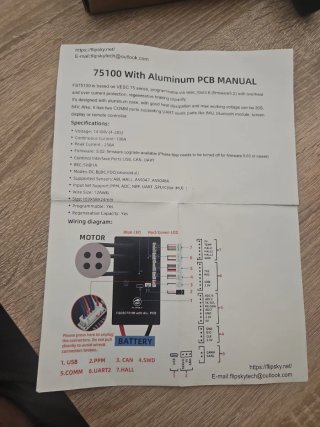 Controlador FSESC75100 Flipsky