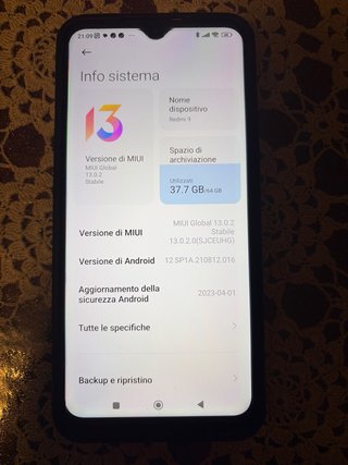 Xiaomi Redmi 9 Nero