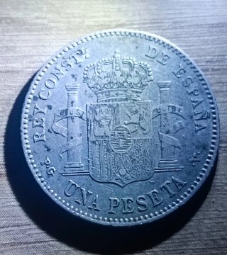 1 Peseta Alfonso XIII 1896