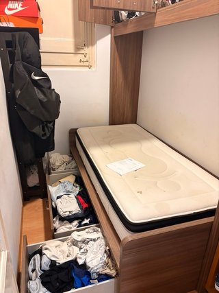 Cama completa con almacenaje mas colchon