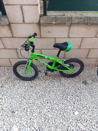 Bicicleta infantil 16 pulgadas verde