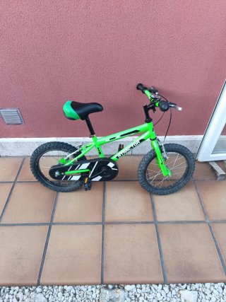 Bicicleta infantil 16 pulgadas verde