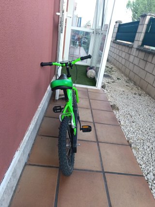 Bicicleta infantil 16 pulgadas verde