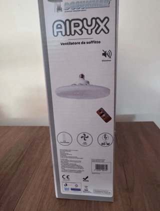 Ventilatore da soffitto AIRYX con telecomando