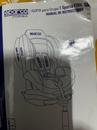 Silla coche Sparco niño GRUPO 1