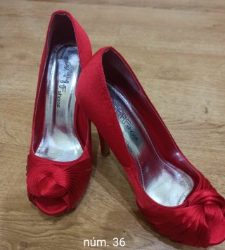 Zapatos de fiesta rojos talla 36