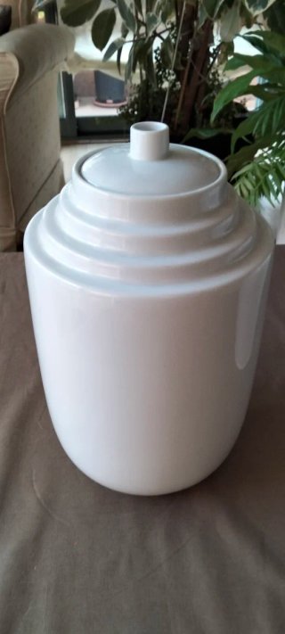 Juego 2 bases lámpara cerámica blanca