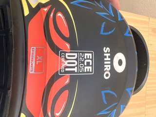 Casco Moto Shiro XL Diseño Lobo