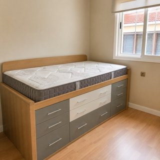 Cama juvenil con cajones + colchon 190x90