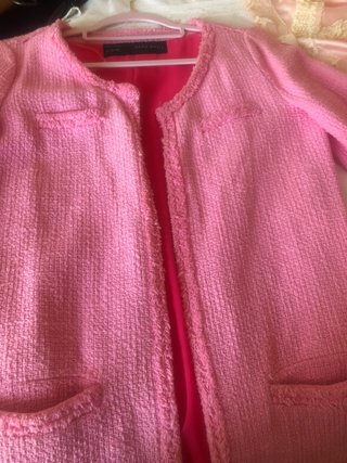 Cappotto Zara Basic Rosa da Donna a Manica Francese
