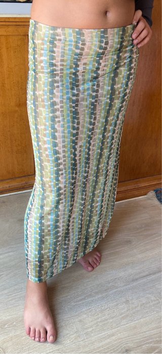 Falda tubo tul Algo Bonito verde multicolor