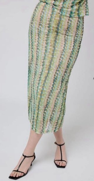 Falda tubo tul Algo Bonito verde multicolor