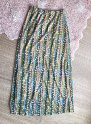 Falda tubo tul Algo Bonito verde multicolor