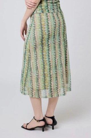 Falda tubo tul Algo Bonito verde multicolor