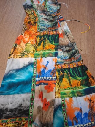 Vestido Desigual M Patchwork Animal Print