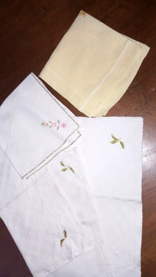 Set Tovagliette Cotone Vintage Ricamate