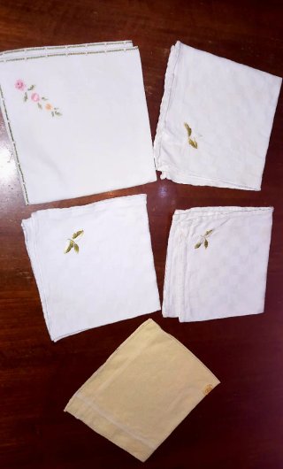 Set Tovagliette Cotone Vintage Ricamate
