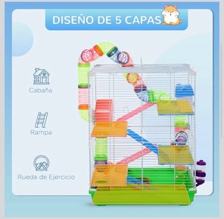 Jaula para hámster con accesorios