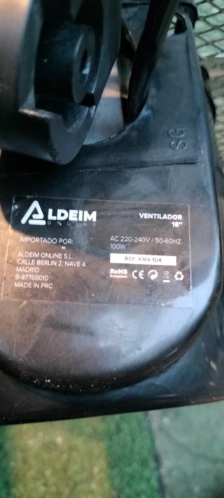 Ventilador industrial KENEX 3 velocidades 100W