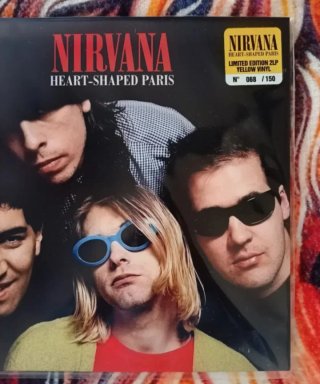 Vinilo Nirvana Heart-Shaped Paris Vinilo Amarillo