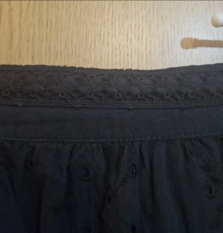 Falda larga boho chic negra