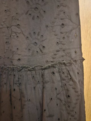 Falda larga boho chic negra