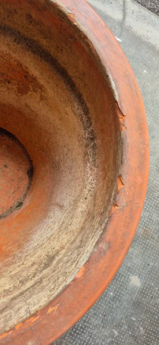 Vaso terracotta Ø48x H35 cm + sottovaso