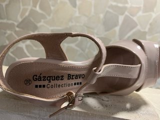 Sandalias cuña Perez Bravo Beige/Rosa